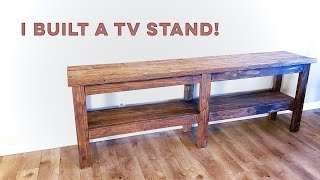 DIY TV Stand For A Deserving Friend  Wow I Built This  𝐓𝐡𝐢𝐬 𝐅𝐚𝐢𝐭𝐡𝐟𝐮𝐥 𝐇𝐨𝐦𝐞 [upl. by Nnayrb]