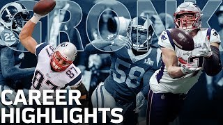 Rob Gronkowskis POWERFUL Career Highlights  NFL Legends [upl. by Lonna]