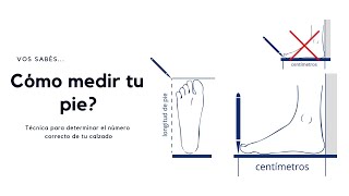 Cómo medir el pie para saber que número de zapato comprar online [upl. by Sletten]