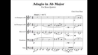 Adagio in Aflat Major for Brass Quintet Perusal Score [upl. by Gearalt]