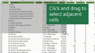 Select cells in Excel [upl. by Iccir]