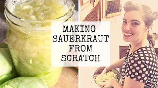 Making Sauerkraut from Scratch [upl. by Nevsa859]