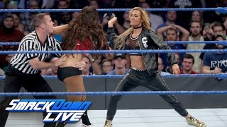 Nikki Bella vs Carmella ends in chaos as Team Raw invades SmackDown LIVE Nov 15 2016 [upl. by Enilamme417]