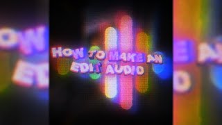 Edit Audio Tutorial After Effects [upl. by Initof]