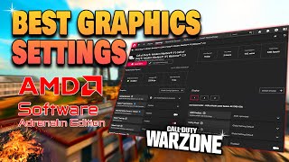 Best AMD Radeon Adrenaline Software Graphics Settings For Warzone Max FPS amp Visibility [upl. by Currier406]