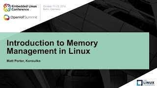 Introduction to Memory Management in Linux [upl. by Trudey]