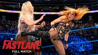 FULL MATCH  Becky Lynch amp Naomi vs Natalya amp Carmella WWE Fastlane 2018 [upl. by Ardnoid]