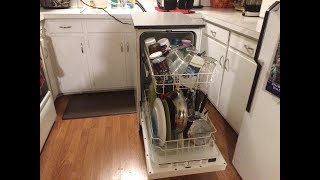 18quot Compact Portable Dishwasher Setup and Demo  Kenmore Review [upl. by Starlene89]