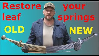 Restoring old leaf springs DIY [upl. by Dulciana]