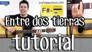 Héroes del Silencio guitarra acordes de ENTRE DOS TIERRAS tutorial completo Acustico acústica [upl. by Anidan169]