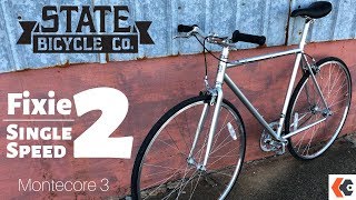 Fixie to SingleSpeed Conversion  State Bicycle Co Montecore 3 [upl. by Adebayo]