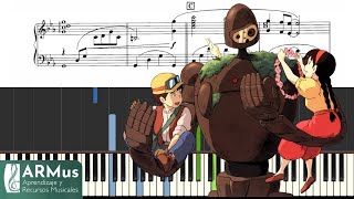 INNOCENT  Castle in the Sky El Castillo en el cielo by Joe hisaishi  Piano Tutorial with Score [upl. by Cornall291]