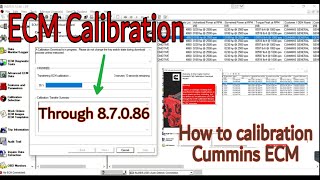 Cummins ECM Calibration through 87086 software [upl. by Apul970]