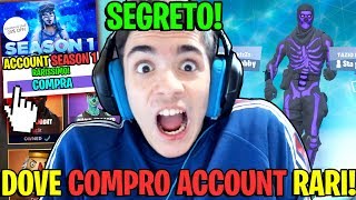 SVELO il quotSEGRETOquot su DOVE COMPRO ACCOUNT RARISSIMI a 1€ di FORTNITE NE COMPRO UNO E [upl. by Shih29]