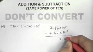 Standard Form Addition and Subtraction [upl. by Olpe]