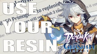 Beginner Guide To Using Resin  Genshin Impact [upl. by Pampuch]