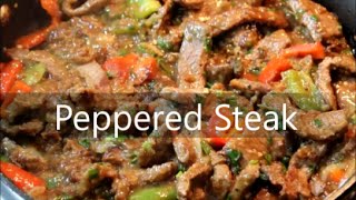 Beef  How to Make Peppered Steak Recipe Episode 097 [upl. by Sueahccaz]