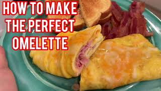 How To Make The PERFECT Omelette Ham and Cheese omelet [upl. by Mathilda792]