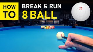 Pool Lesson  How To Break amp Run 8 Ball Step by Step  GoPro [upl. by Lekym170]