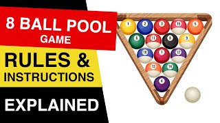 8 Ball Pool Rules  How to Play 8 Ball Pool  8 Ball Pool EXPLAINED [upl. by Heimer]