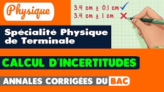 23  4 EXERCICES CORRIGÉS SUR LES CALCULS DINCERTITUDES [upl. by Stoat]