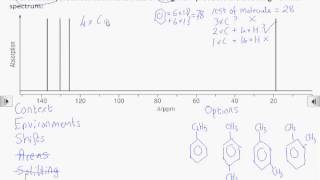 How2 Interpret a carbon13 NMR spectrum [upl. by Bram]