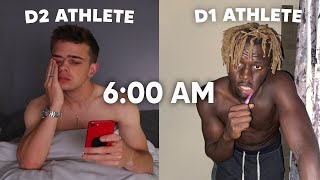 Day In The Life D1 Athlete vs D2 Athlete ft WilliamAkio [upl. by Eirelav]