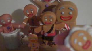 Shrek 123 and 4 Gingy Toy Review [upl. by Nalym]