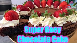 Super Gooey Chocolate Cake  mysweetambitions [upl. by Linn]