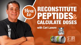 How to reconstitute peptides and calculate doses [upl. by Pritchett]