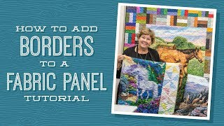 How to Add Borders to a Quilt Panel [upl. by Brandie]