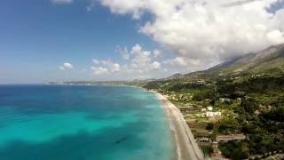 Kefalonia Lourdas Lourdata Beach  drone camera [upl. by Husein]