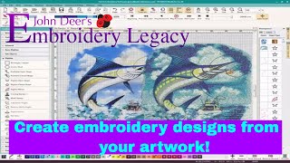 Create Embroidery Designs from Artwork  Digitizing Foundations Tutorial [upl. by Merril604]