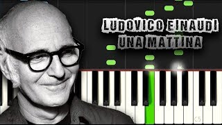 Ludovico Einaudi  Una Mattina  Piano Tutorial Synthesia Download MIDI  PDF Scores [upl. by Duffy]