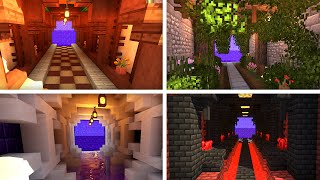 Minecraft 10 Beautiful Nether Tunnel Build Design Ideas [upl. by Anirpas]