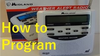 How to program the Midland Weather Alert Radio [upl. by Corty260]