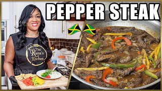 The Tastiest Pepper Steak RecipeJamaican StyleTHE RAINA’S KITCHEN [upl. by Forbes951]