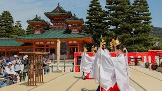 Kagura Dance at Heian Jingu in Kyoto [upl. by Alberik]