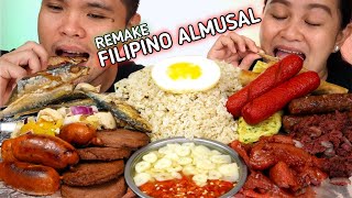 INDOOR COOKING  FILIPINO ALMUSAL REMAKE  Filipino Food Mukbang  Mukbang Philippines [upl. by Siryt92]