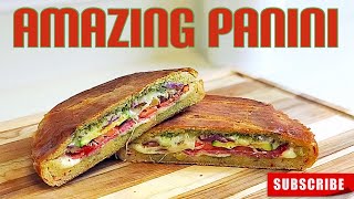 Best Panini 😋 Italian Panini Sandwich recipe 🇮🇹 [upl. by Olav]