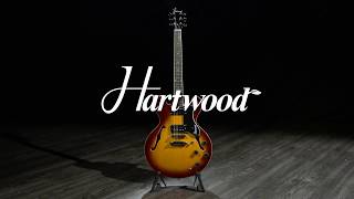 Hartwood Revival Semi Acoustic Guitar Sunburst  Gear4music demo [upl. by Archie]