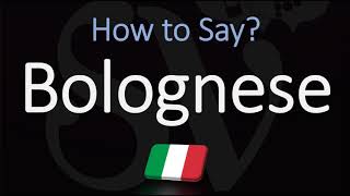 How to Pronounce Bolognese Sauce CORRECTLY English Italian Pronunciation [upl. by Marita]