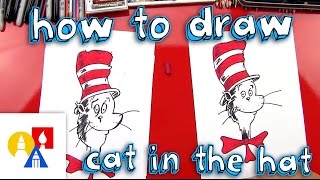 How To Draw The Cat In The Hat [upl. by Ylatan686]