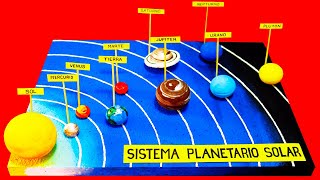 MAQUETA SISTEMA SOLAR fácil de hacer [upl. by Talbott]