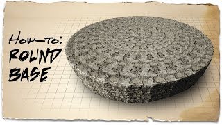 How to build a circle base  ARK Survival Evolved  Building Tips [upl. by Shanon]