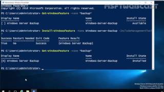 33 How To Backup Windows Server 2016 using Windows Server Backup [upl. by Griff]