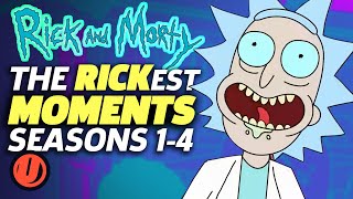 RICK AND MORTY The Rickest Moments EVER Seasons 14 [upl. by Haughay]