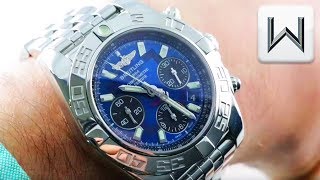 Breitling Chronomat 01 BLUE DIAL 41mm AB014012C830 Luxury Watch Review [upl. by Dedrick]