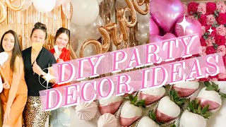 NEW INEXPENSIVE DIY PARTY DECORATING IDEAS  DOLLAR TREE PARTY DECOR  SPRINGS SOULFUL HOME [upl. by Aurilia114]