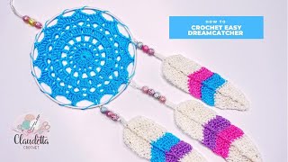 CROCHET easy DREAMCATCHER [upl. by Oirromed]